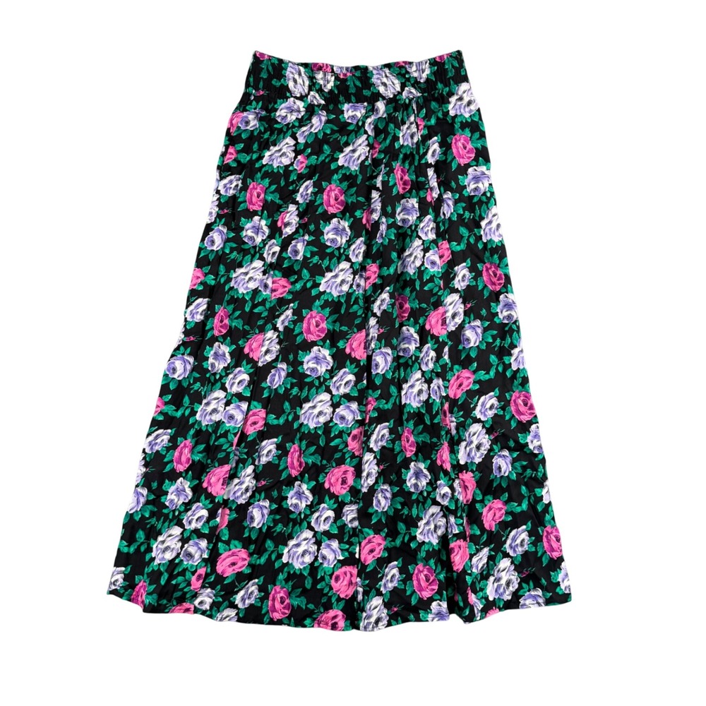 Vintage Norton McNaughton Floral Maxi Skirt 12 USA‎ Made Romantic Cottagecore